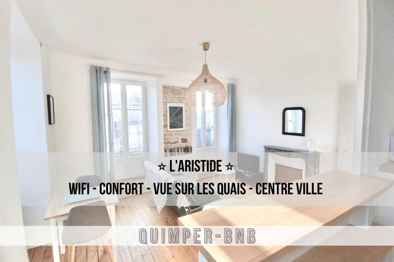 L'Aristide - Entre Gare Et Centre Ville - Vue Sur Les Quais Quimper Exterior foto